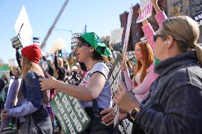 Women's Rights Protest In Washington After Election