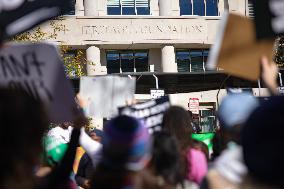 Women's Rights Protest In Washington After Election