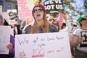 Women's Rights Protest In Washington After Election