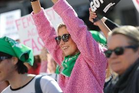 Women's Rights Protest In Washington After Election