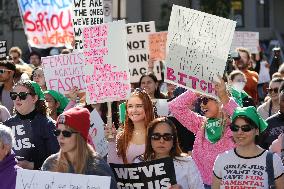 Women's Rights Protest In Washington After Election