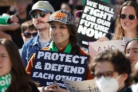 Women's Rights Protest In Washington After Election