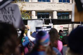 Women's Rights Protest In Washington After Election