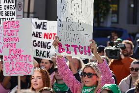 Women's Rights Protest In Washington After Election