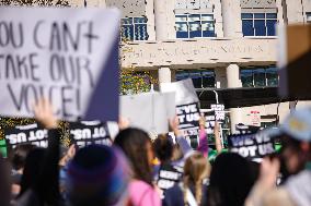 Women's Rights Protest In Washington After Election