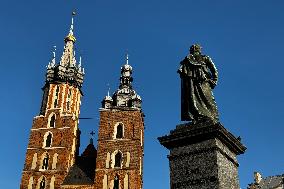 Krakow Main Square In Autumn