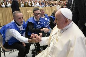 Pope Francis meets members of blood donors associations - Vatican