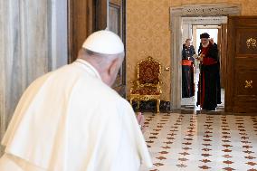 Pope Francis and Assyrian Patriarch Mar Awa III Meet - Vatican