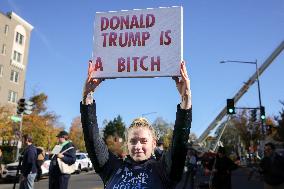 Women's Rights Protest In Washington After Election