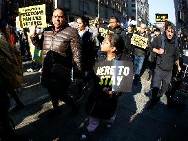 PROTEST MIGRANT NEW YORK