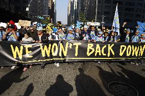 PROTEST MIGRANT NEW YORK