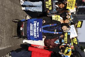 PROTEST MIGRANT NEW YORK