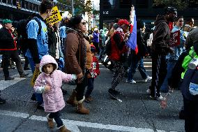 PROTEST MIGRANT NEW YORK