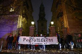 The Commemoration Of The Kristallnacht In Berlin