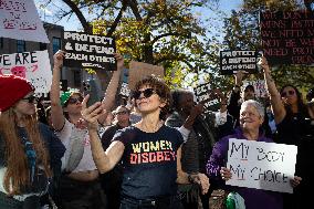 Women’s March post-election demonstration for reproductive rights