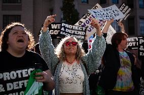 Women’s March post-election demonstration for reproductive rights