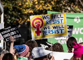 Protests On Project 2025 Out Side The Heritage Foundation