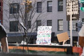 Protests On Project 2025 Out Side The Heritage Foundation