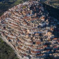 Drone View Of Rotondella, Italy’s Enchanting Hilltop Village