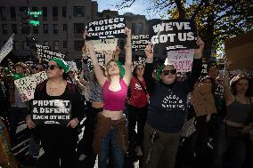 Women’s March post-election demonstration for reproductive rights