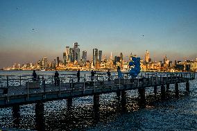 New Jersey Brush Fire Smoke Over NYC