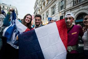 Erasmus Students Parade In Rome, Italy