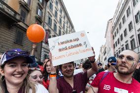 Erasmus Students Parade In Rome, Italy