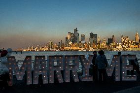 New Jersey Brush Fire Smoke Over NYC