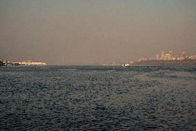 New Jersey Brush Fire Smoke Over NYC