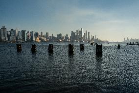 New Jersey Brush Fire Smoke Over NYC