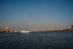 New Jersey Brush Fire Smoke Over NYC