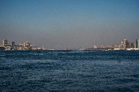 New Jersey Brush Fire Smoke Over NYC