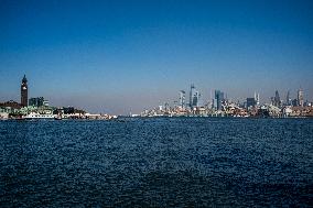 New Jersey Brush Fire Smoke Over NYC