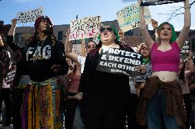 Women’s March post-election demonstration for reproductive rights