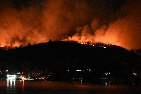 Wildfire Seen In West Milford New Jersey