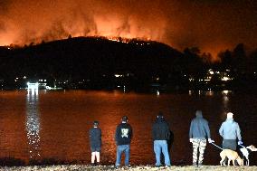 Wildfire Seen In West Milford New Jersey