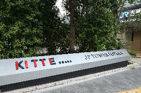 Signage and logo for KITTE Osaka (JP Tower)