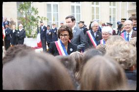 Rachida Dati Presides Remembrance Day Commemoration - Paris