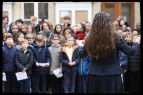 Rachida Dati Presides Remembrance Day Commemoration - Paris