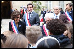 Rachida Dati Presides Remembrance Day Commemoration - Paris