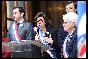 Rachida Dati Presides Remembrance Day Commemoration - Paris