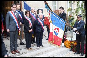 Rachida Dati Presides Remembrance Day Commemoration - Paris