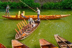 Annual Punting Boat Trips On The Neckar River In Tübingen Are Available From May To September