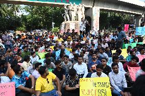 Protest Against The Rally Called By Bangladesh Awami League In Dhaka.