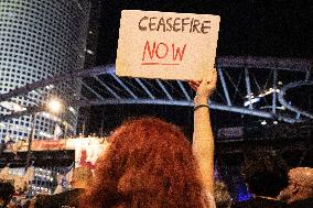 Ceasefire Demonstration In Tel Aviv