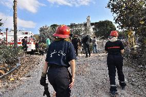 Aftermath Of Israeli Airstrike In Beirut, Lebanon