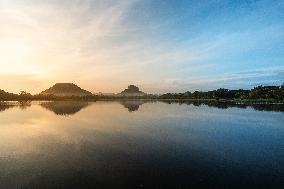 Sigiriya Rock Fortress Is One Of Most Famous Historical Monuments In Sri Lanka.