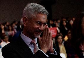 India's External Affairs Minister Subrahmanyam Jaishankar In Mumbai