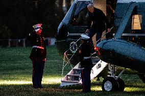 DC: President and First Lady Biden Return to the White House