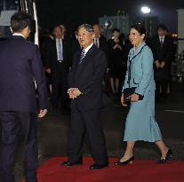 Japan emperor, empress return from trip to Oita